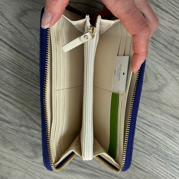 NWT Kate Spade New York Lacey PWRU2811 Signature spade leather royal cobalt - Picture 8 of 12